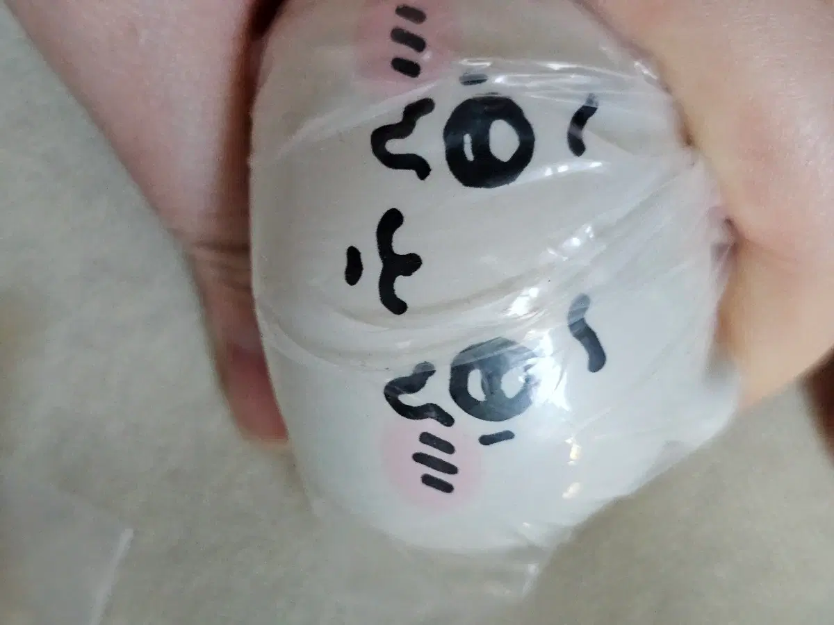치이카와 오카오 얼굴 스퀴시 가챠 키링 먼작귀 굿즈