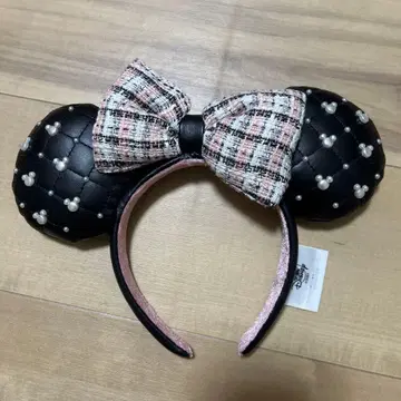 Disney 미니 머리띠 블랙 트위드