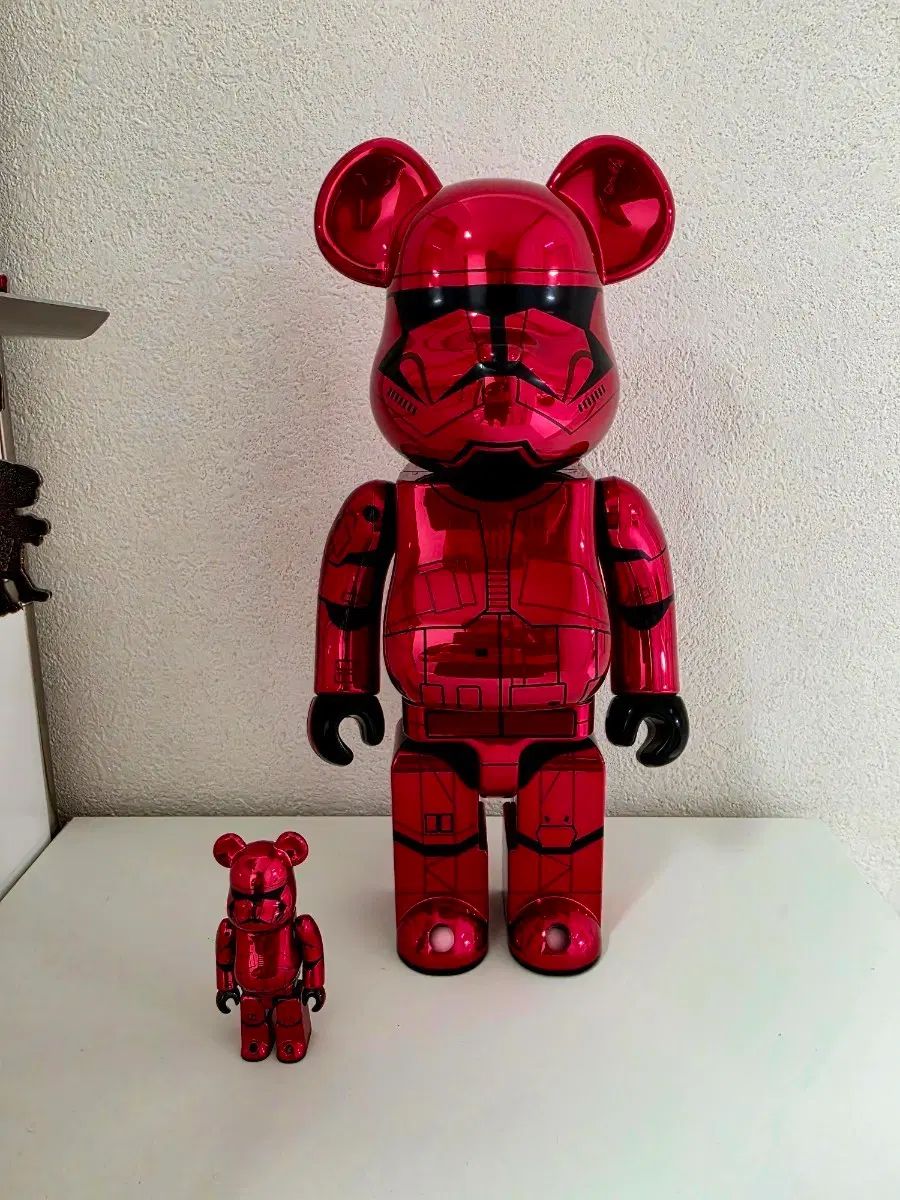 베어브릭 시스트루퍼 크롬 100%&400% BEARBRICK SITH TROOPER