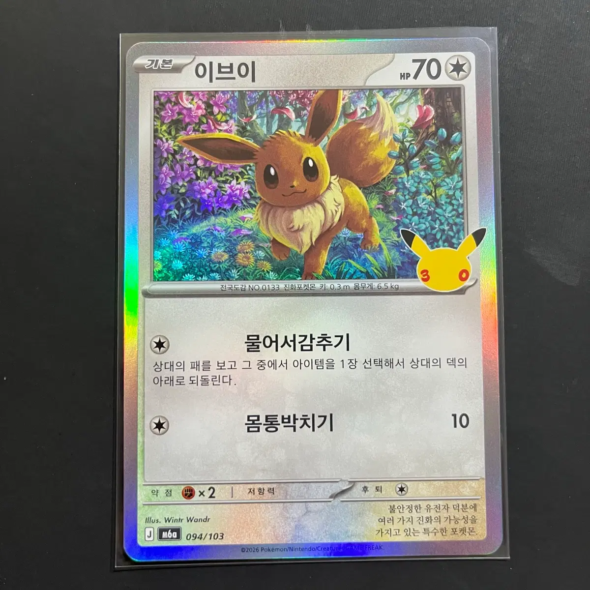 포켓몬카드 30주년 이브이