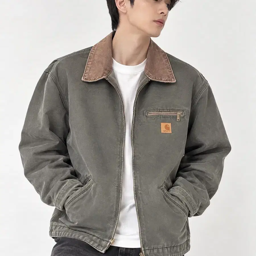 칼하트 디트로이트 j97 자켓 2XL 모스그린