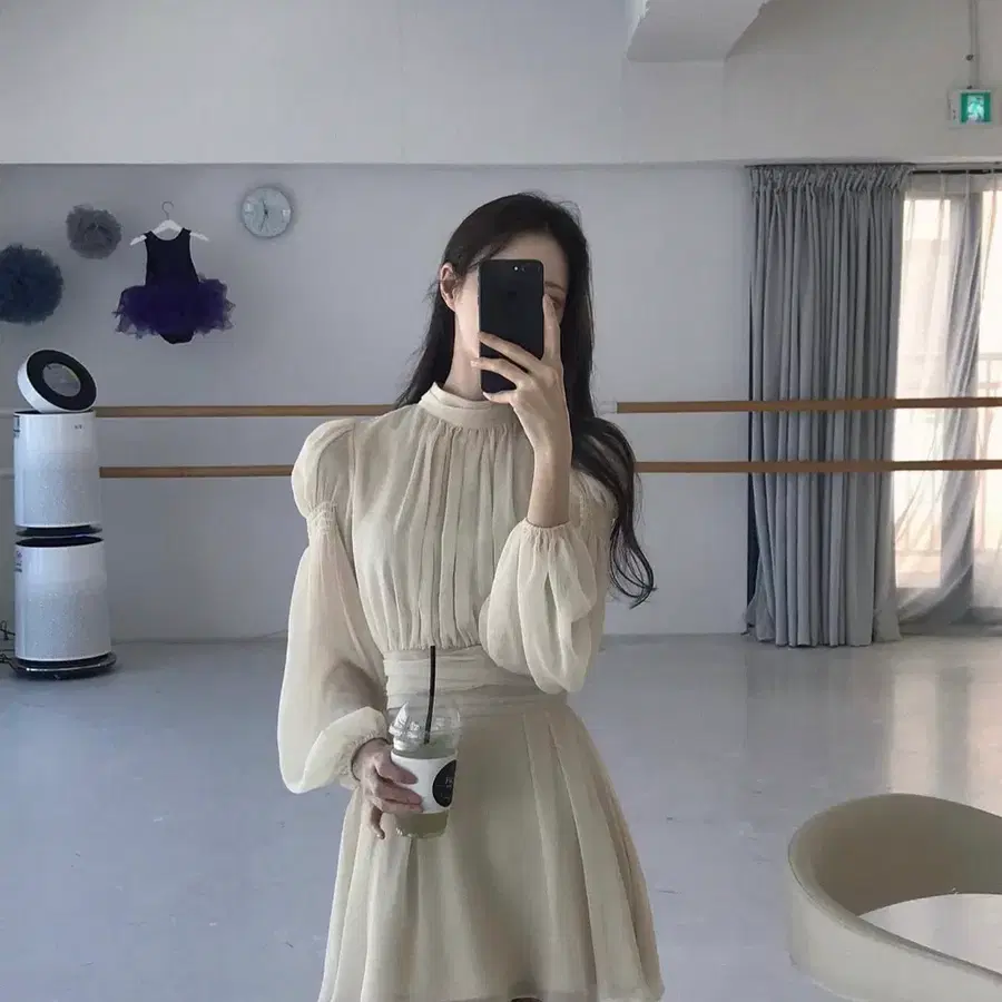 라벨르블랑 플루셔링 투피스