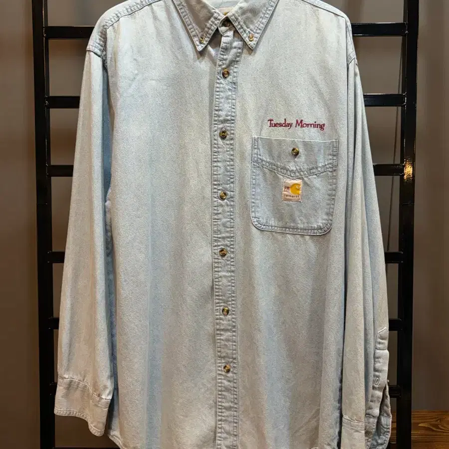 [XL] 칼하트 Carhartt FR 데님 워크셔츠 청남방 5.9