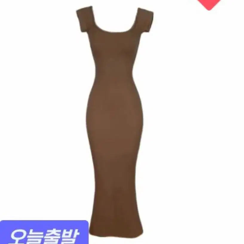 뉴앤비비너스핏 쫀득글램 캡소매 오프숄더 맥시 롱원피스