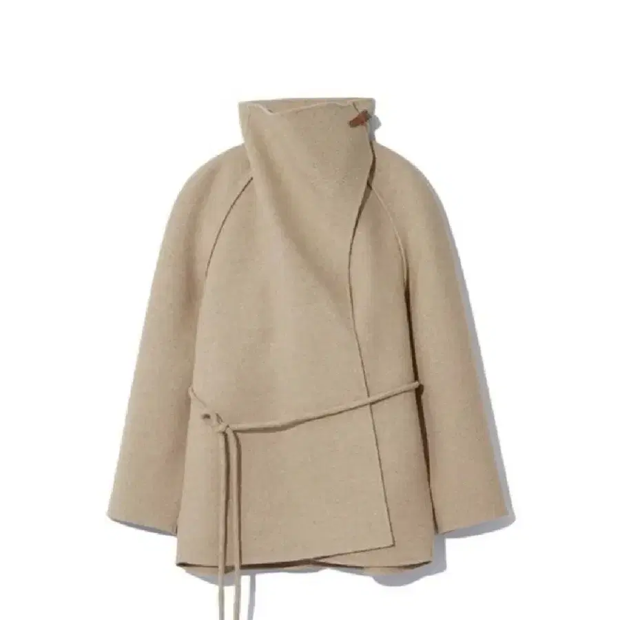 le17septembre 카울넥 래글런 핸드메이드 하프코트 베이지 cowl neck half coat 르917 르셉템버