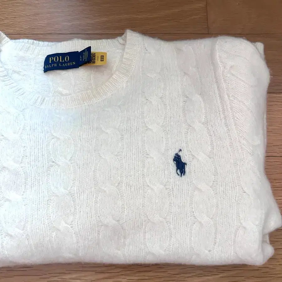 폴로 랄프 로렌 줄리아나 롱 슬리브 풀오버/아이보리(정품) 정가 $230