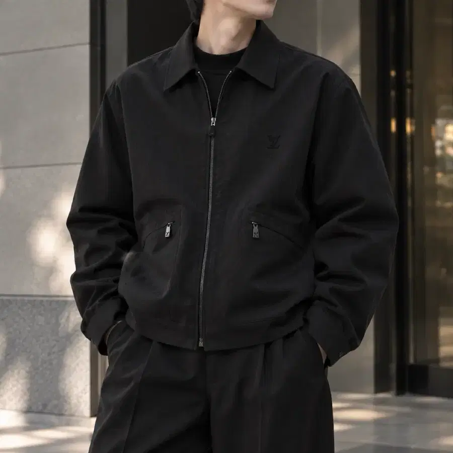 급처,풀박스)2026 루이비통 가을 면 간절기 자켓 블루종 블랙 L