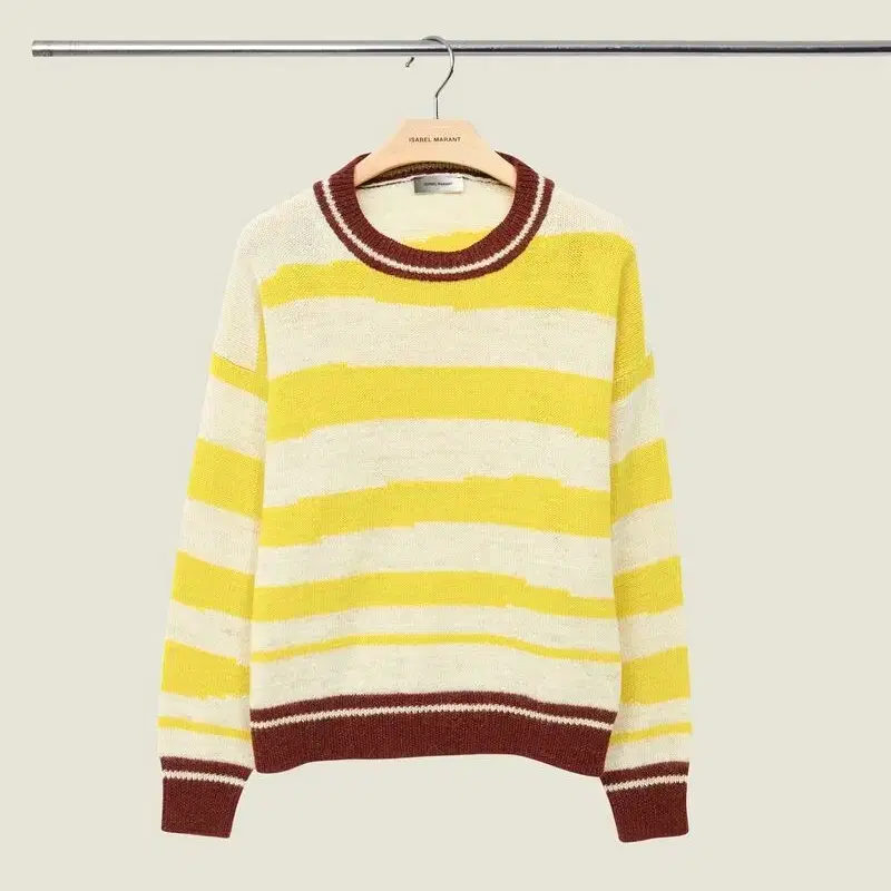 Isabel Marant Alpaca Solwy Striped Crew-neck Sweater