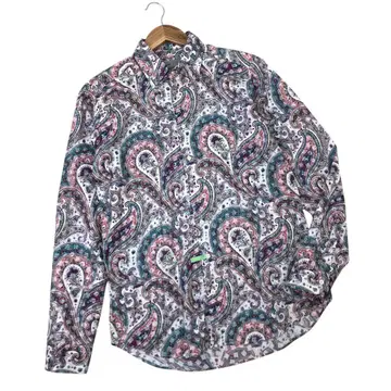m1 이탈리아제 ETRO 에트로 페이즐리 올 패턴 긴팔 셔츠