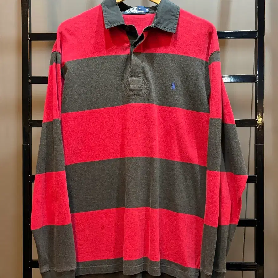 [M] 폴로 랄프로렌 POLO RALPH LAUREN 스트라이프 럭비 셔츠 4.9