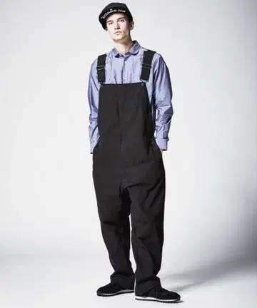Johnbull 젬블 오버롤 커버올 블랙