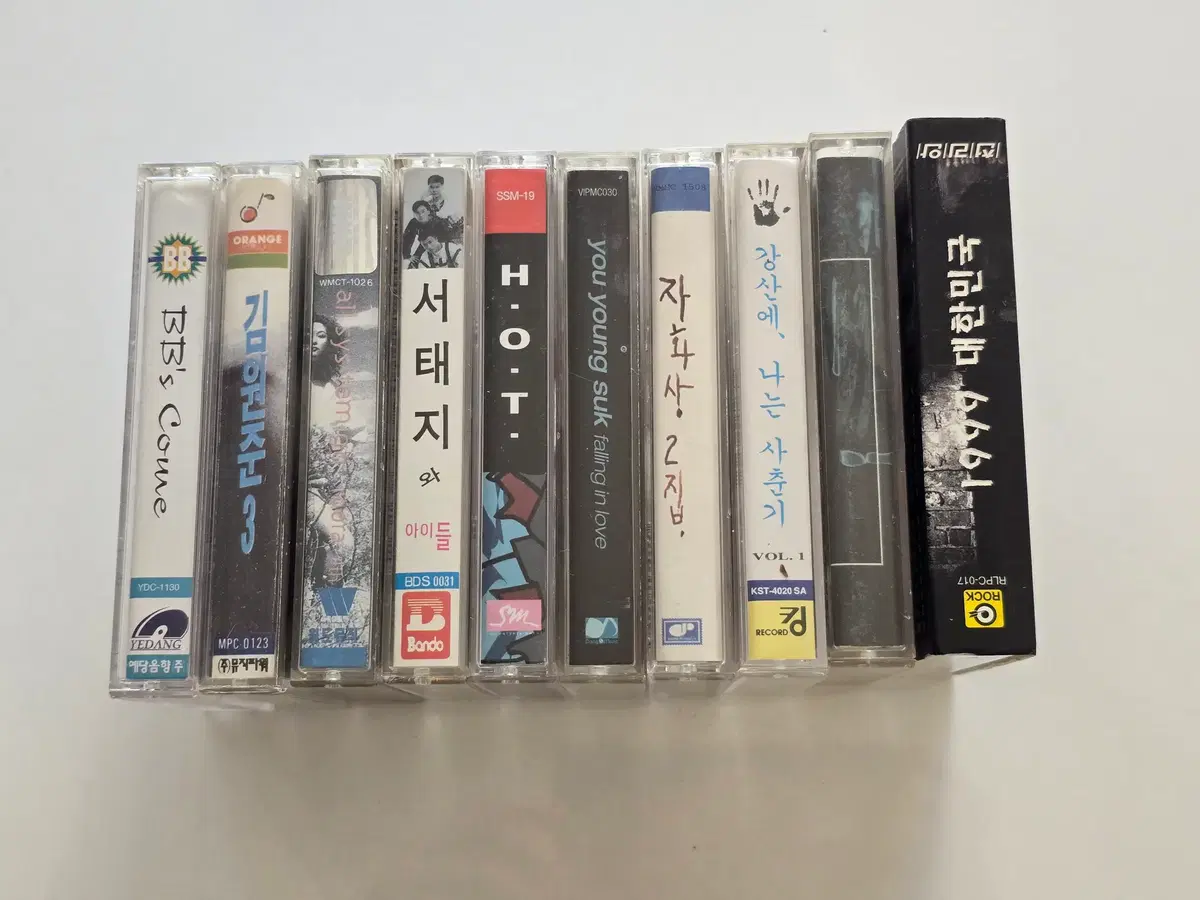 3 비비, 김원준, 육각수, 서태지와 아이들, H.O.T., 유영석, 자화상, 강산에, 허니패밀리, 1999 대한민국 카세트테이프 총 10개 일괄판매