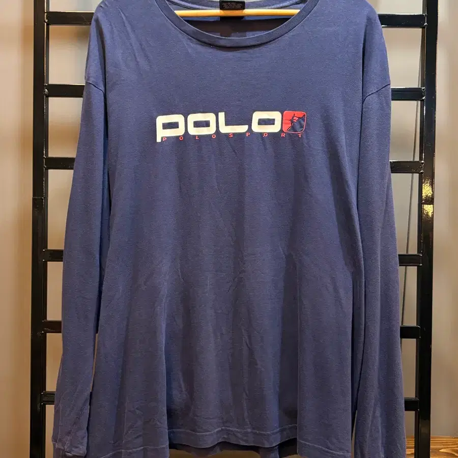 [76/XL] 폴로 스포츠 네이비 긴팔 티셔츠 2.9