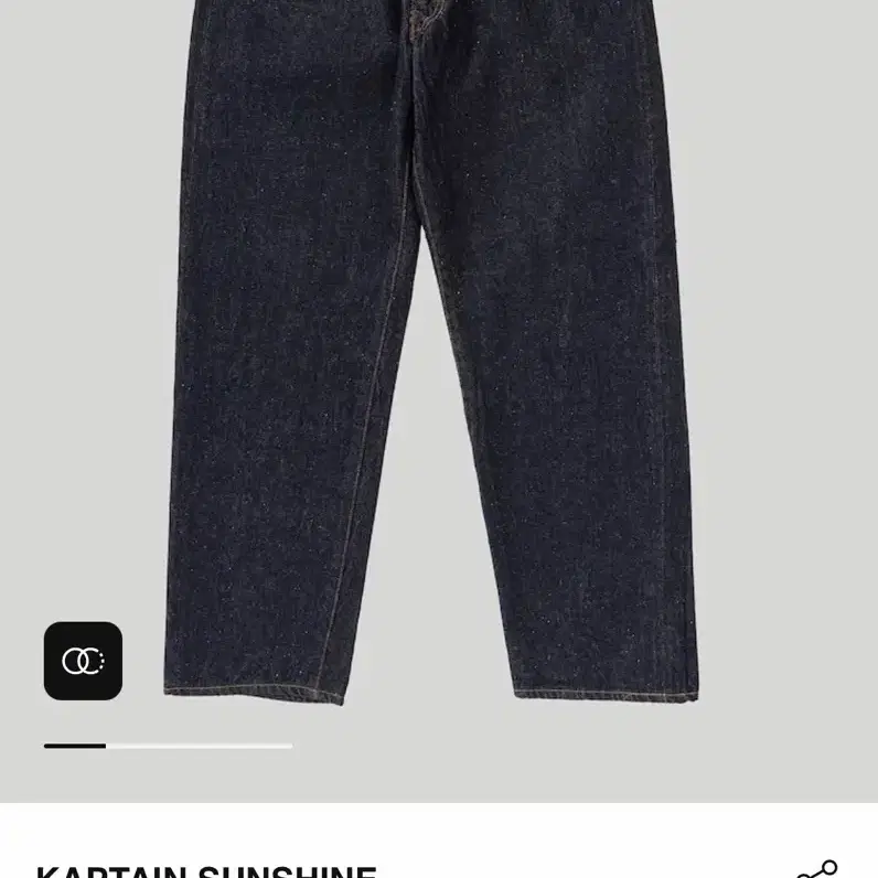 캡틴선샤인 5p zipper front denim 30