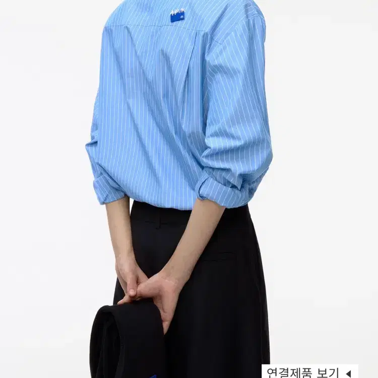 [새상품급] 아더에러 시그니피컨트 TRS/BL 태그 셔츠 01 스트라이프 M