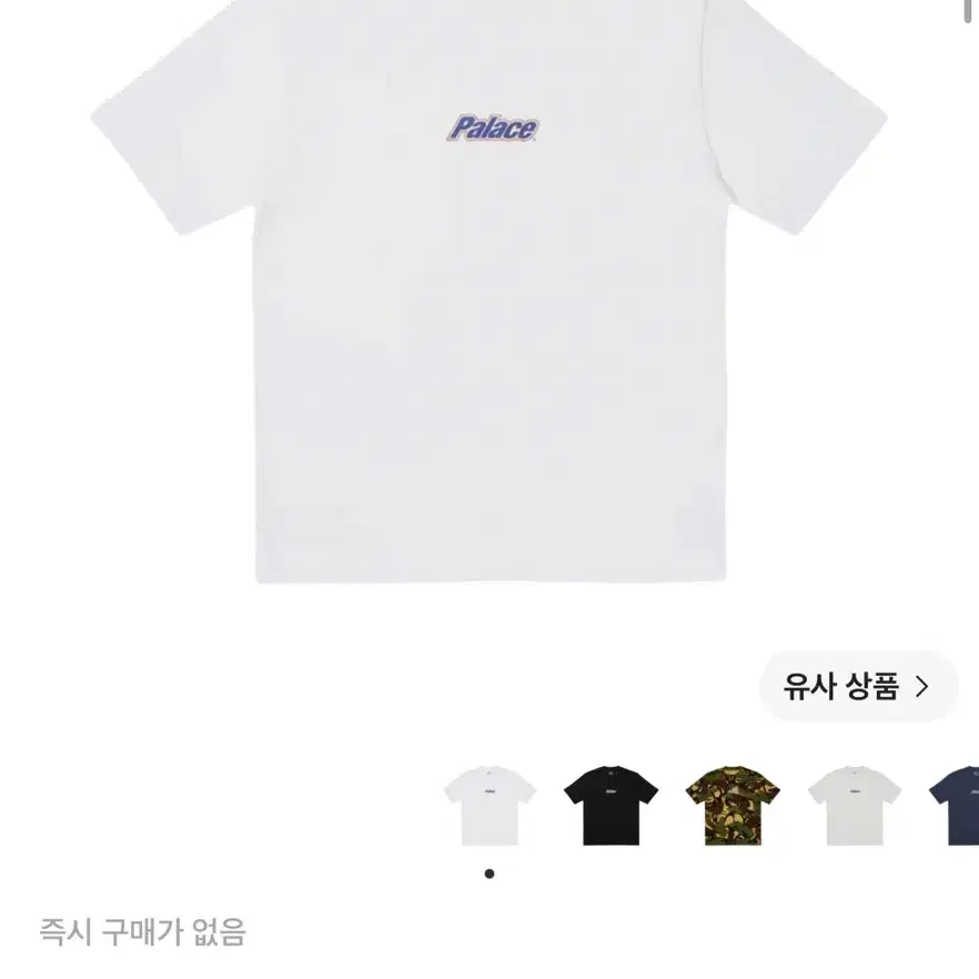 팔라스 스탠다드 로고 티셔츠 화이트 23FW
