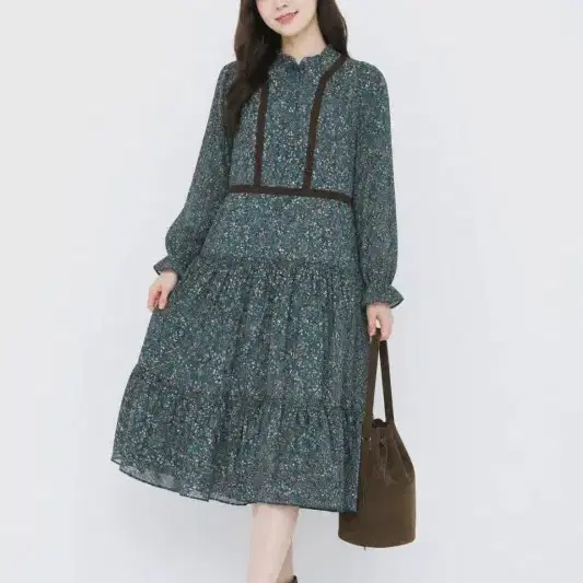 여55/온앤온 보헤미안 잔꽃 원피스