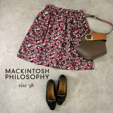 [ MACKINTOSH PHILOSOPHY ] 꽃무늬 플레어 스커트 M 사이즈