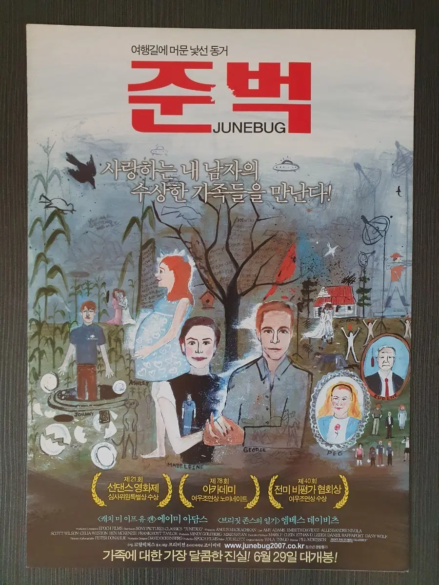 준벅 영화 전단지 2단접이 A4 에이미 아담스