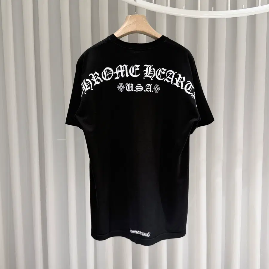 ( A / XL ) 크롬하츠 아치 백로고 반팔 티셔츠 블랙
