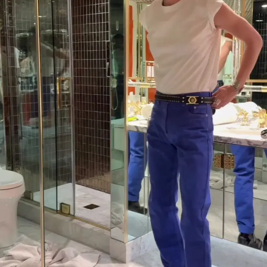 Versace Jeans Couture cobalt denim