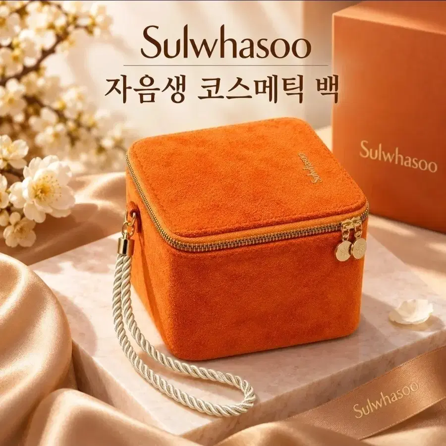 설화수 자음생 코스메틱 백 오렌지