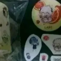 엘소드 엘카페 굿즈 (라비뱃지+카드텍+노아라비로제청애드스티커+컵홀더+비공식굿즈)