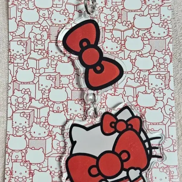 리본 키티 키링