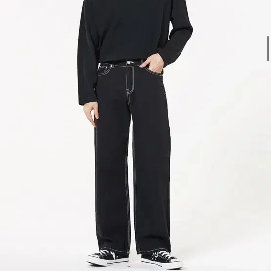 남성 스티치 바지