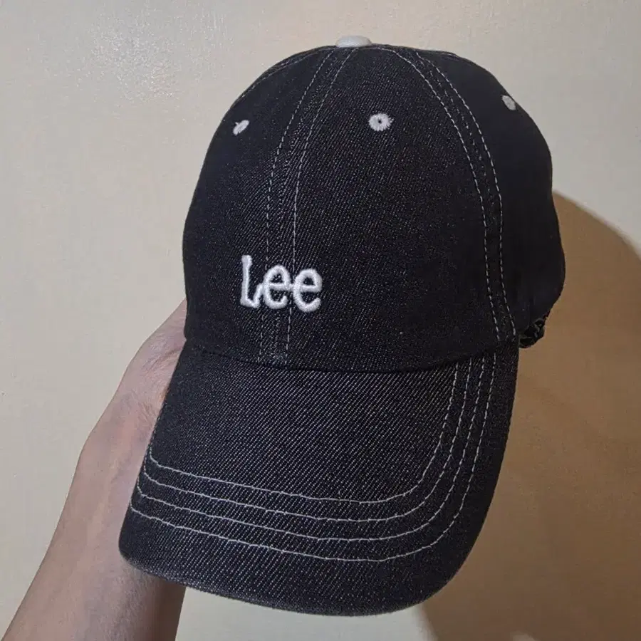 리 데님 볼캡 os