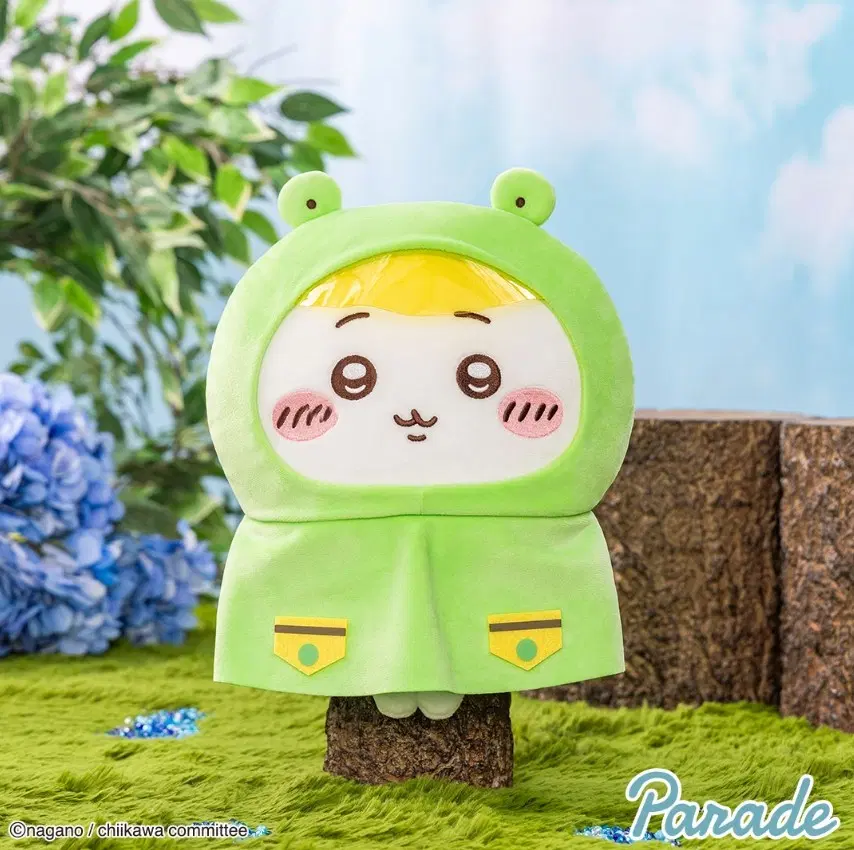 먼작귀 치이카와 개구리 우비 비오는날 BIG 누이 인형 굿즈
