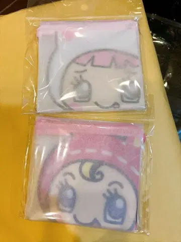 2개 나루미야 캐릭터즈 클리어 플랫 파우치 미밀리 짱 베리에 짱