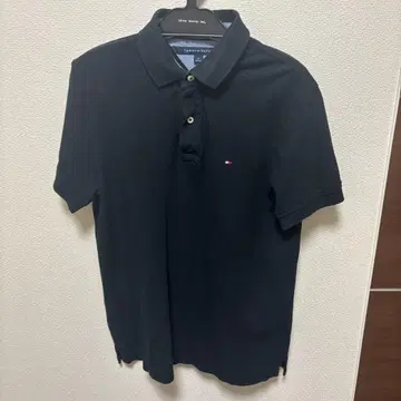 TOMMY HILFIGER 피케 셔츠 블랙 M 사이즈