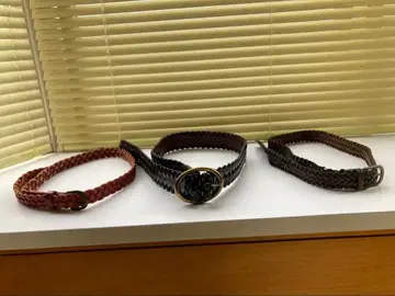 여성용 가죽 메쉬 벨트 3개 세트