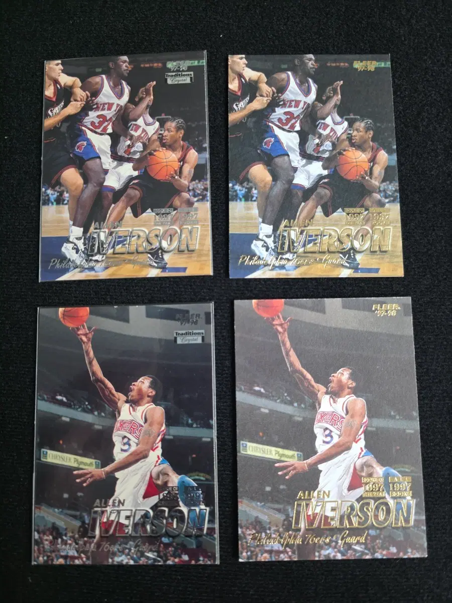 1997-98 Fleer - Allen Iverson #3 #300 Crystal