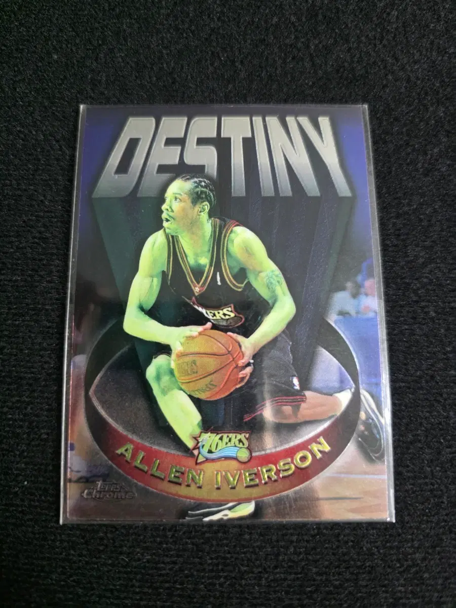 1997-98 Topps Chrome Basketball Destiny #D14 Allen Iverson Philadelphia 76ers