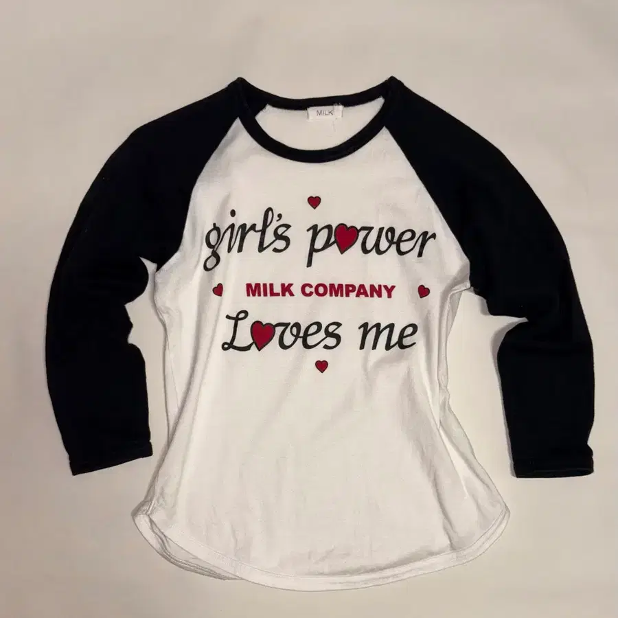 y2k raglan tshirt 3/4 레글런 롱슬리브