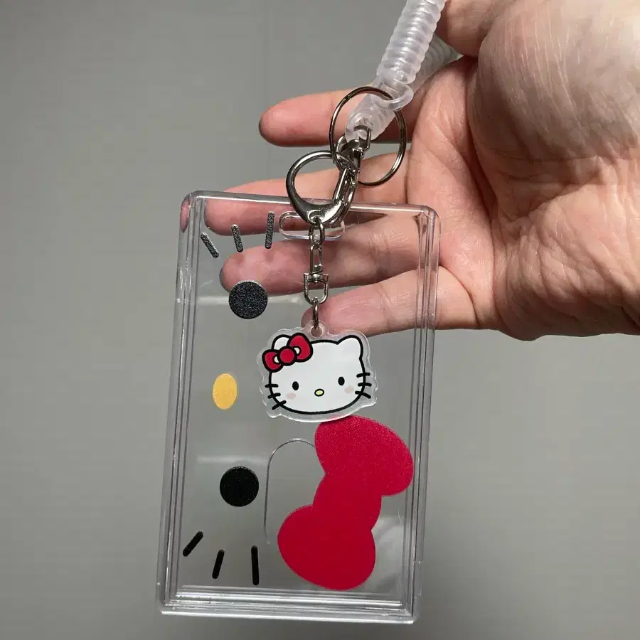 키티 카드 홀더 지갑