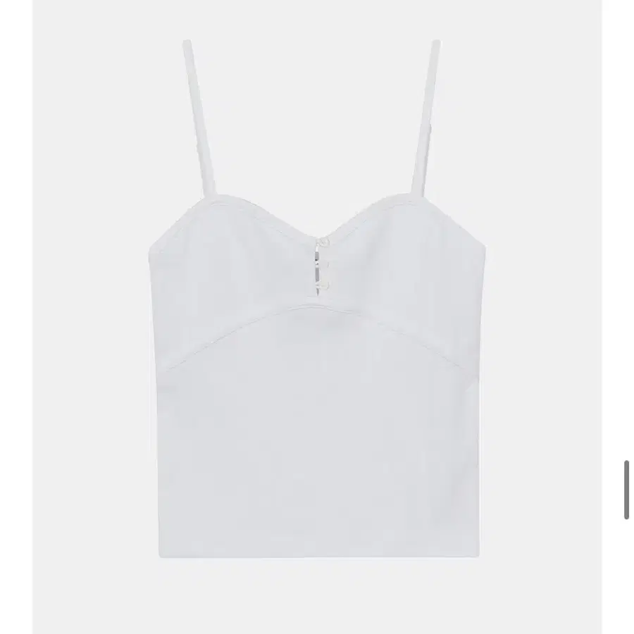 헤더먼트 binding button camisole (white)