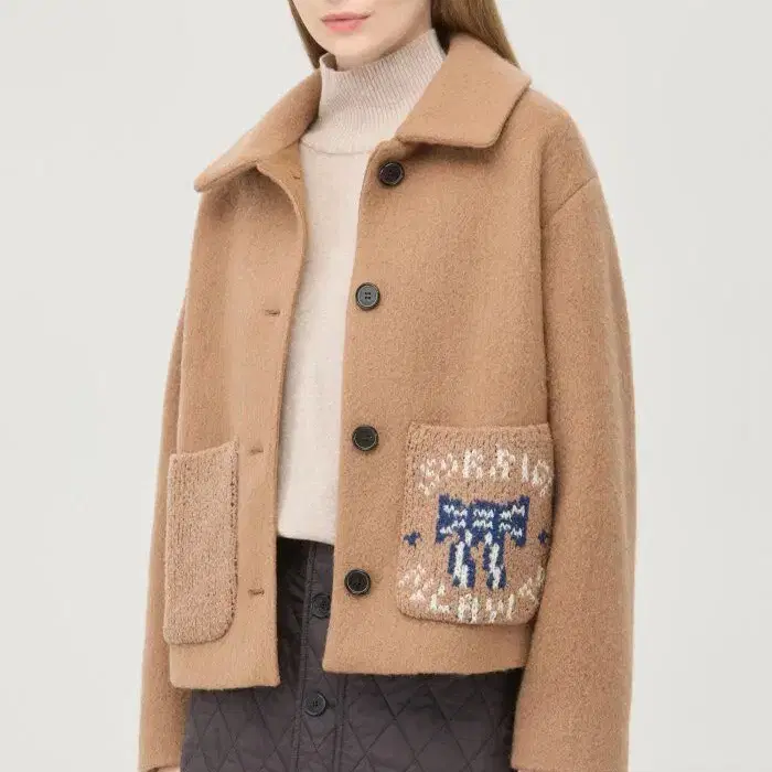 베네통 BENETTON 25fw 자켓 우먼스42 / k7087