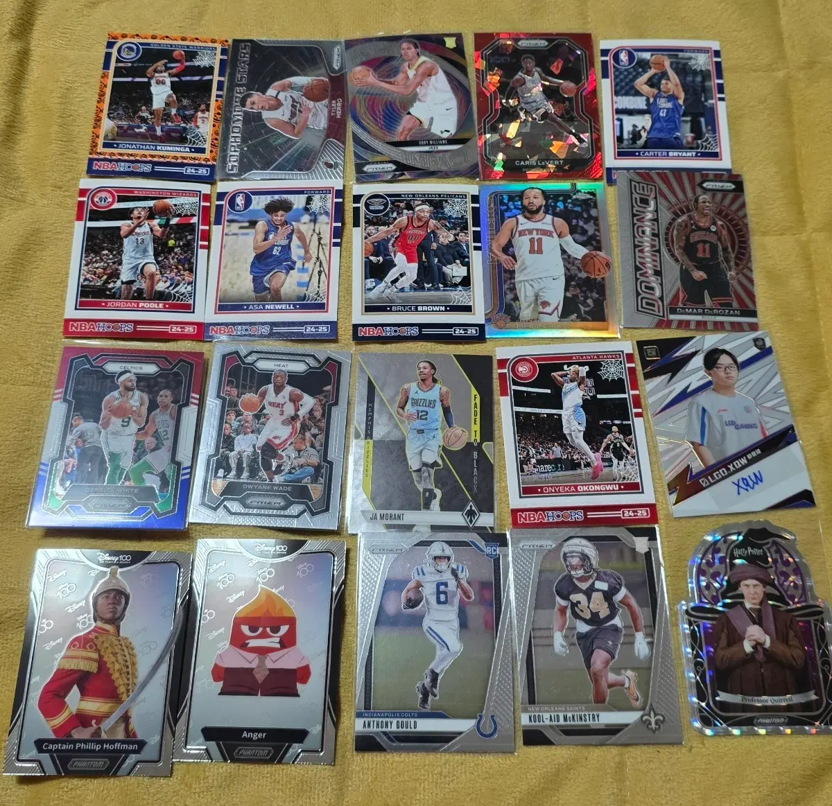 농구 카드 20장 일괄 (NBA, 조던 풀, 드웨인 웨이드, 제이 모란트 외 다수)