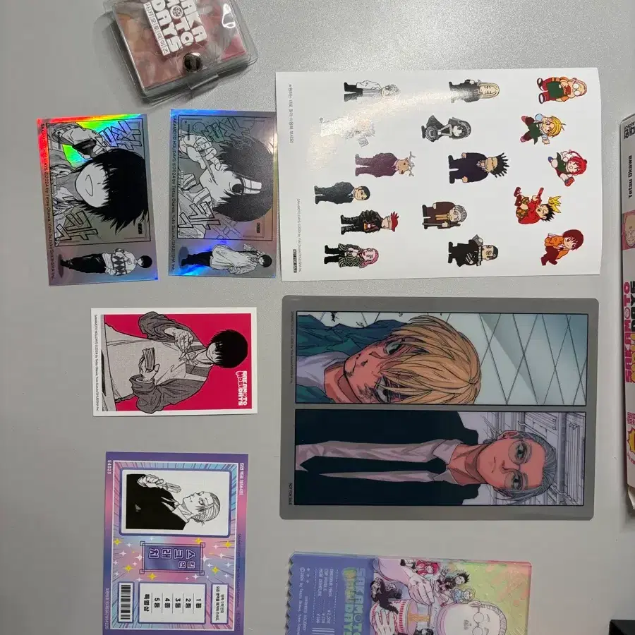 공식 사카모토 데이즈 홀리데이즈 굿즈 스티커 포토카드 아크릴 일괄