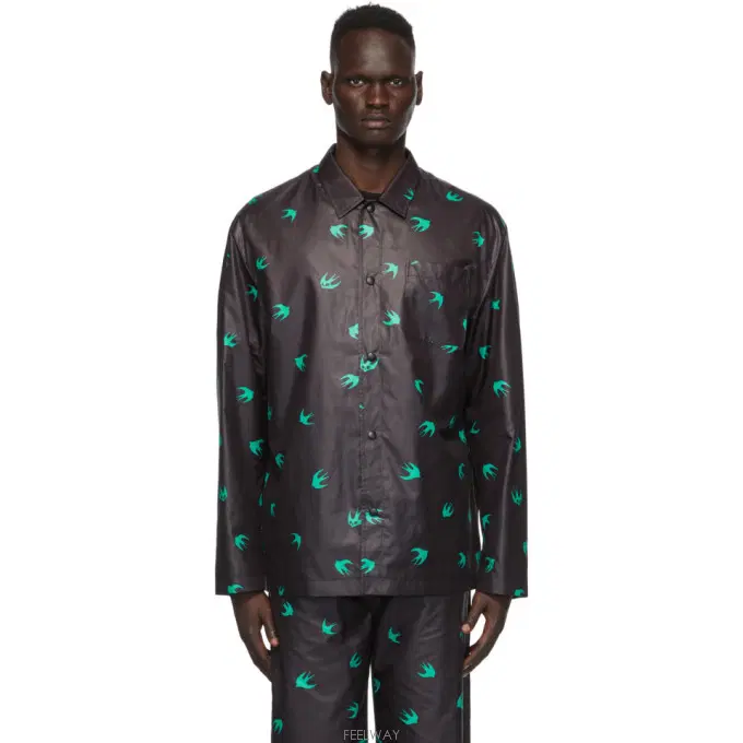 McQ Alexander McQueen Black Swallow Lewis Jacket