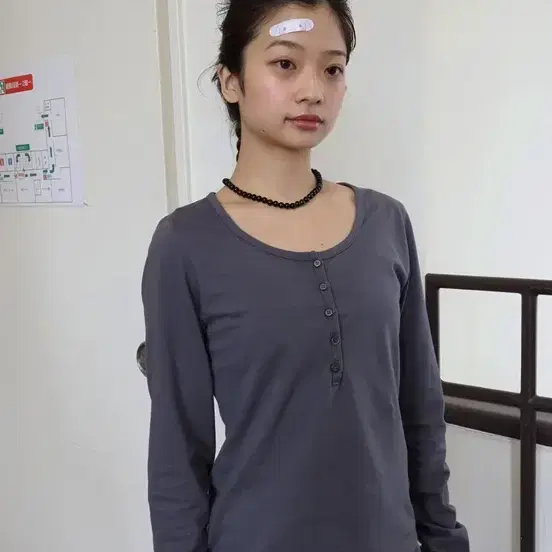 콜로신스 롱슬리브 티 Soft Long Sleeve T-Shirt Dark Gray