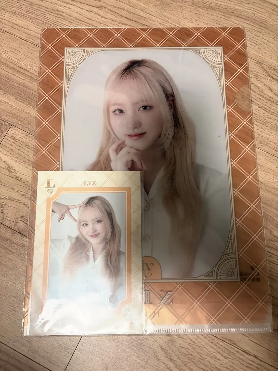 아이브 리즈 쿠지 L자 파일 엽서 포카