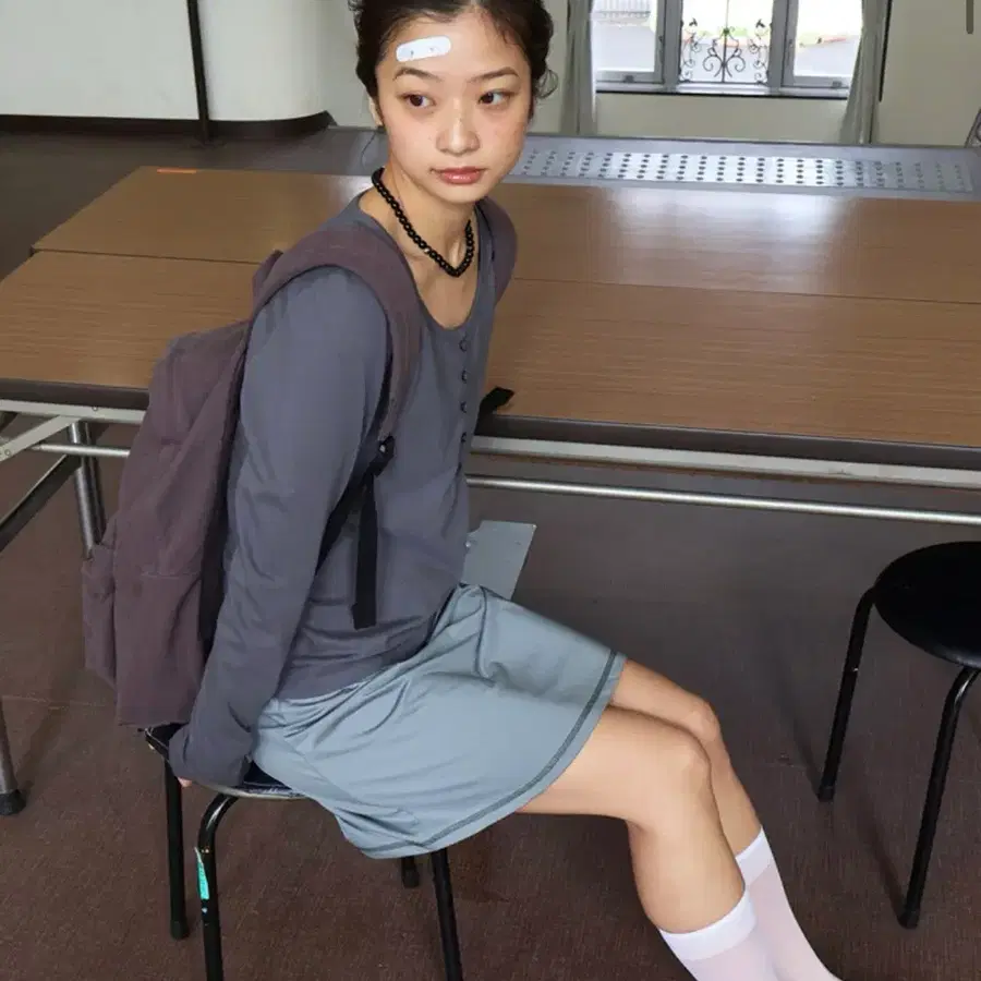 콜로신스 스커트 Twine Mini Skirt Deep Gray