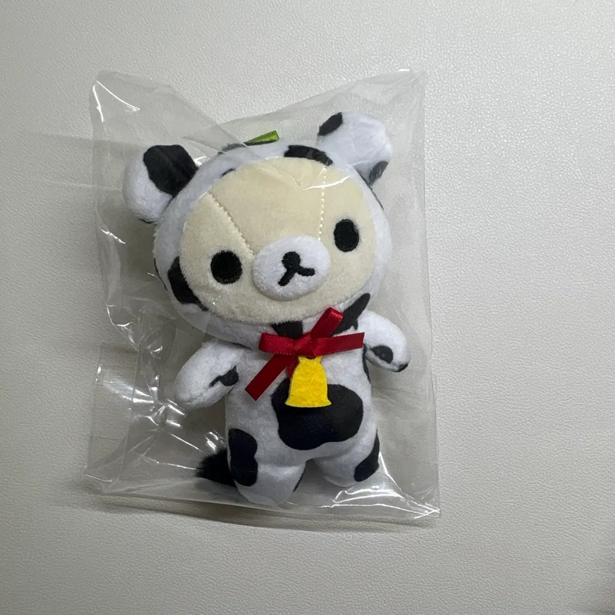 그때그시절 리락쿠마 코리락쿠마 젖소 인형 키링