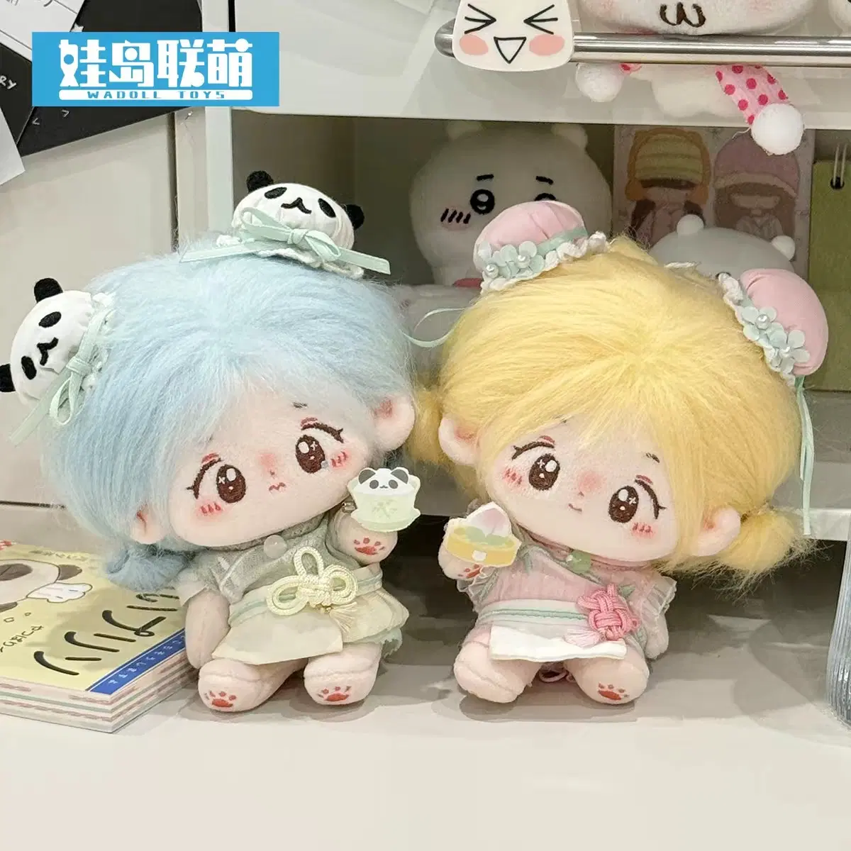 10cm 솜인형옷 인형옷 치파오 판다