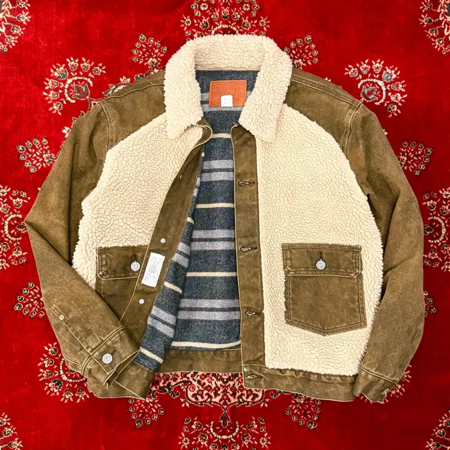 RRL 더블알엘 하이 파일 플리스 패널 그리즐리 트러커 자켓 N2672 폴로 랄프로렌 컨트리 아메카지