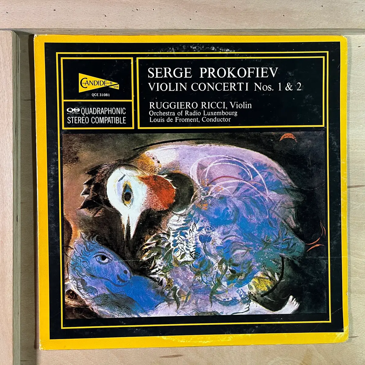 프로코피예프 바이올린 협주곡 1번 & 2번 루지에로 리치, 루이 드 프로망 미국 초반 1978년 LP